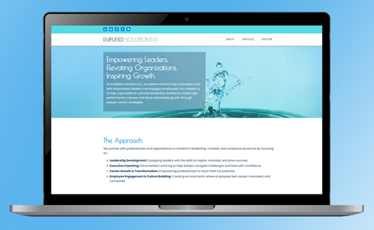 Branding examples for coaching site.